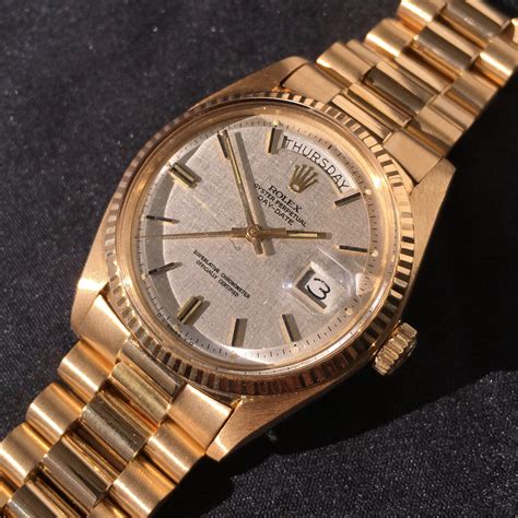 rolex 18kt gold president 1803 watch|rolex day date 1803 review.